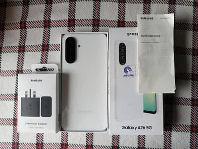 Samsung A26 5G + Samsung Charger