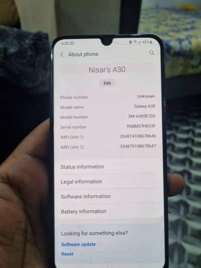 Samsung Mobile A30 official pta