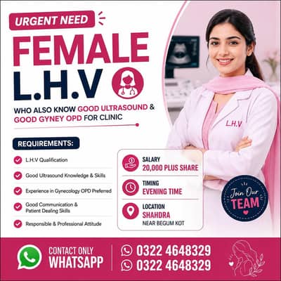 L. H. V Need Expert  Ultrasound  And Gyney