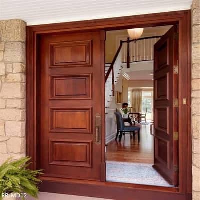 Wooden double door-fiber glass doors-Pvc water proof door-Folding door