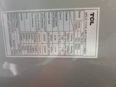TCL AC. TAC~18Hes