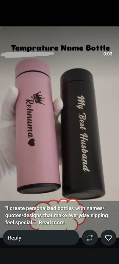 temperature name bottles| Name printing temperature water bottle