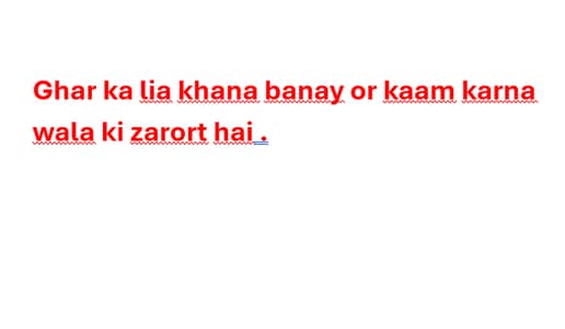 Ghar ka lia cook ki zart hai jis ko baqi kaam b karna houn ga ghr ky.