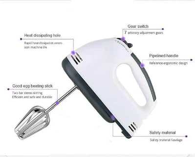 ​3-in-1 Rechargeable Electric Milk Frother & Egg Beater - Free COD