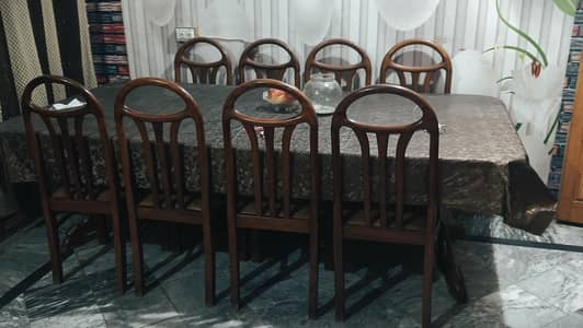 pure wooden 8 seater