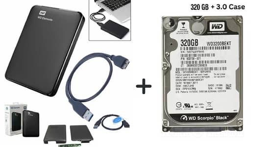Laptop hard  drive with 3.0 external case | GTA 5 pre installed