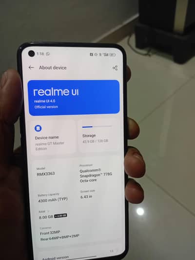 realme gt master Edition 5g 8/128