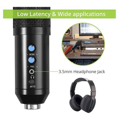 LiNKFOR USB Microphone,Condenser Recording Microphone USB mic