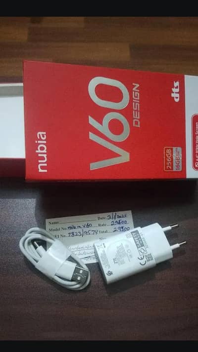 nubia v60 design 16/256 complete saman exchange possible