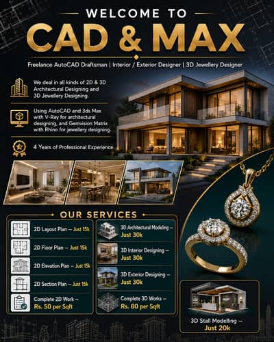 I Am AutoCAD Drafts Man & Interior/Exterior Designer