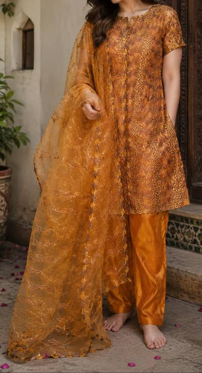 Embellished 3pcs Suit