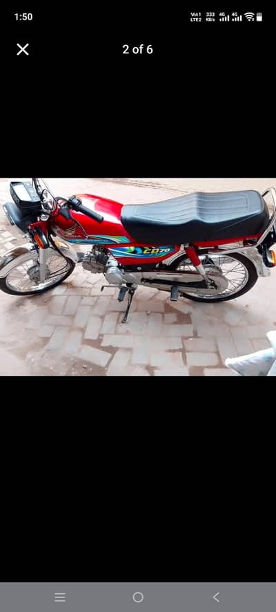 Honda CD 70 24 model 10 mahine ki gadi hai