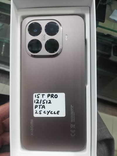 Xiamoi 15t Pro 25 cc official pta approved 512 gb like boxopen