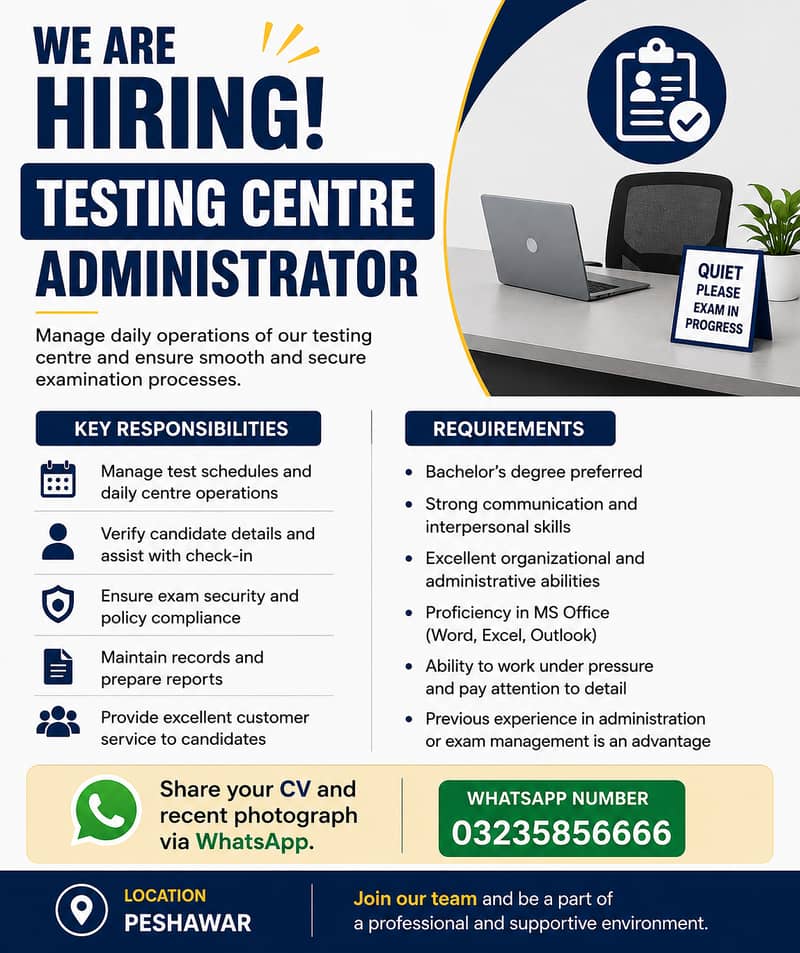 Testing Centre Administrator 0