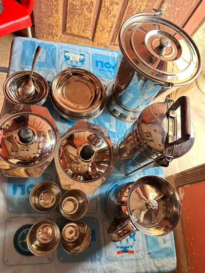 Diamond Stainless Steel Dinner Set