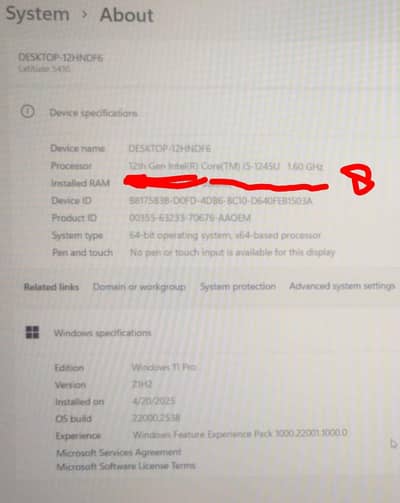 i5 ,12 gen laptop