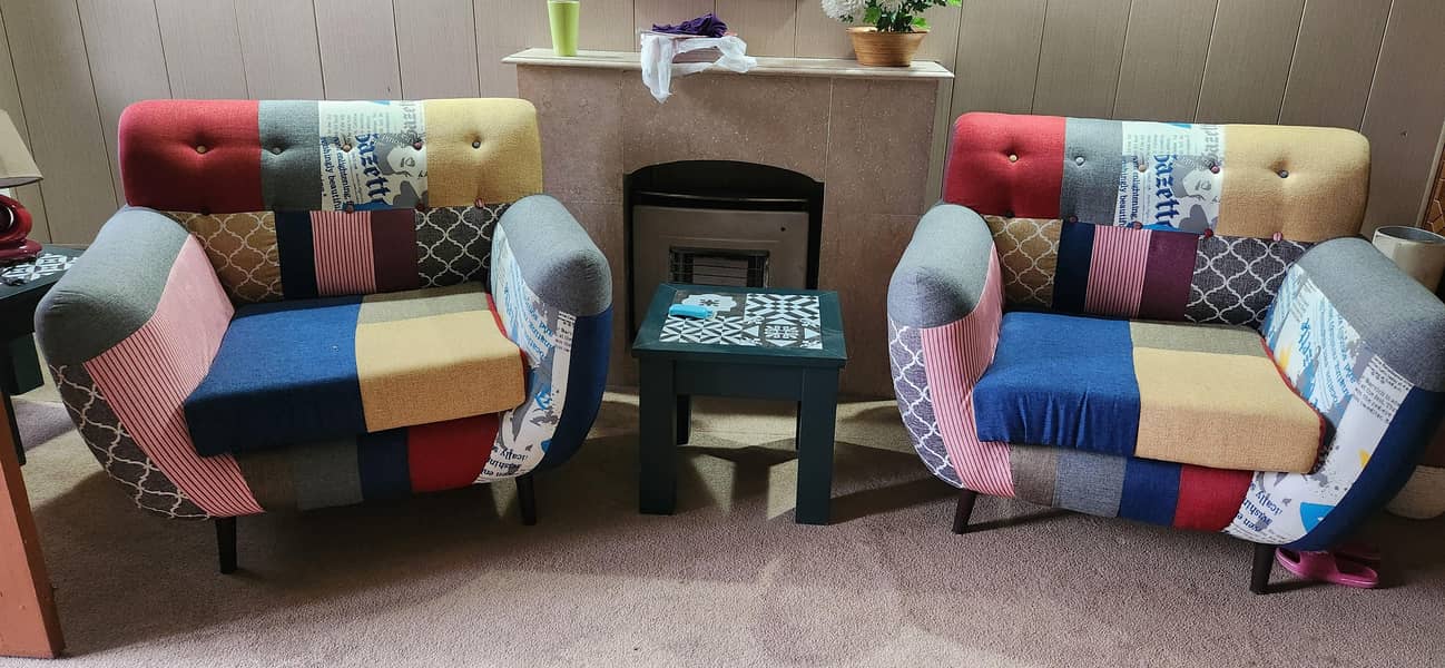 BOGO Deal: 2 Luxury Matching Accent Single Seater Sofas for Price of 1 2