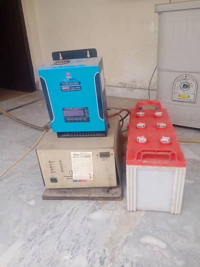 1kv hybrid inverter + 1kv UPS and battery