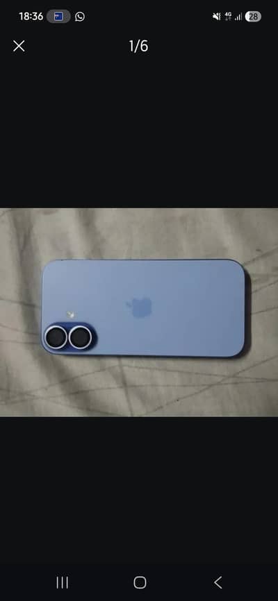 apple i phone 17 e-sim like new condition battery health 100% 5 months
