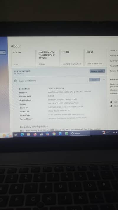 Toshiba laptop
