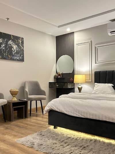 Daily basis, and weekly basis One bedroom fully furnished luxury apartments available for rent Gulberg greens Islamabad