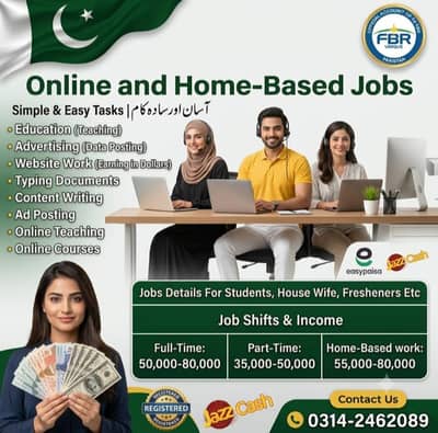 Online Jobs/ Full-Time / Part-Time jobs available / website Work