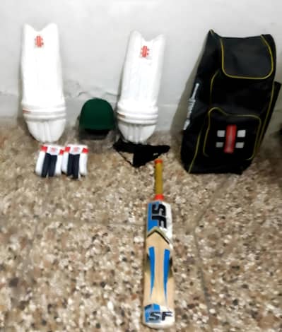 cricket kit hard boys condition use under 14:15 age boys used this kit
