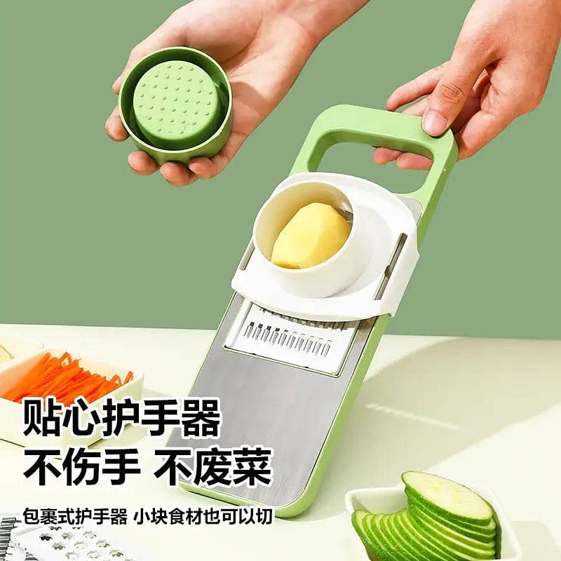 Multi _function Vegetable cutter set green 5