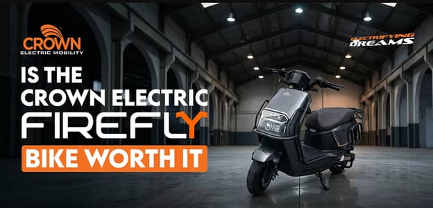 Crown Firefly Electric Scooter | 90KM Range | Lithium Battery | NEW