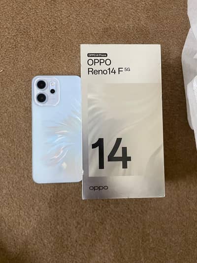 Oppo Reno 14F 5G in excellent condition 8+8 256