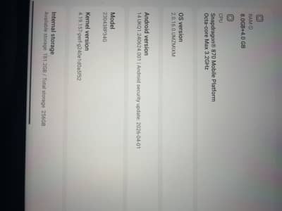 Xiaomi / mi Pad 6 11 Inches / 12 GB Ram /256 GB storage