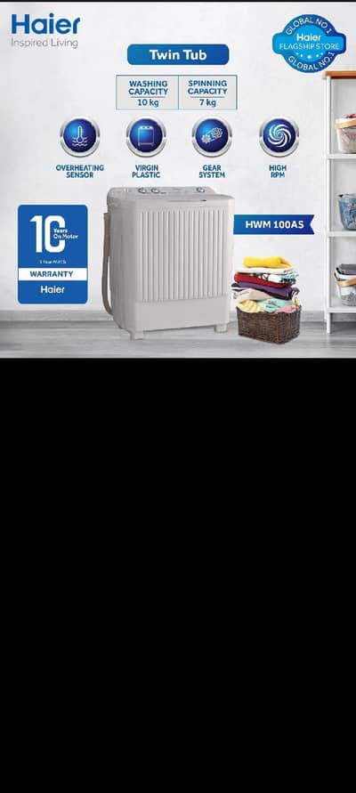 Haier wash Machine with Dryer brand new