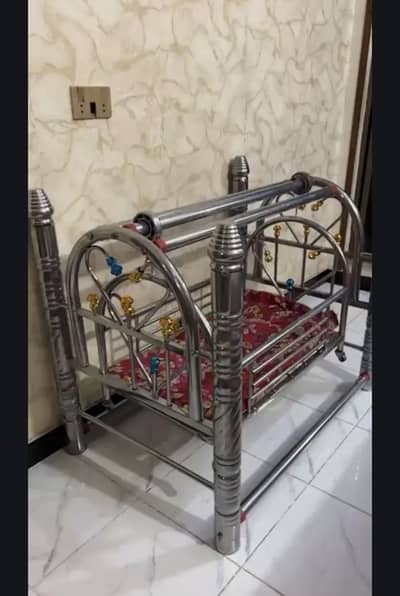 Steel Baby Jhoola / Cradle for Sale – Excellent Condition