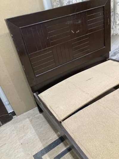 Double bed with medicated mattress