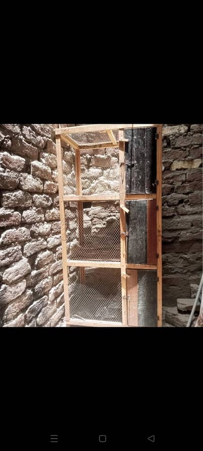wooden cage