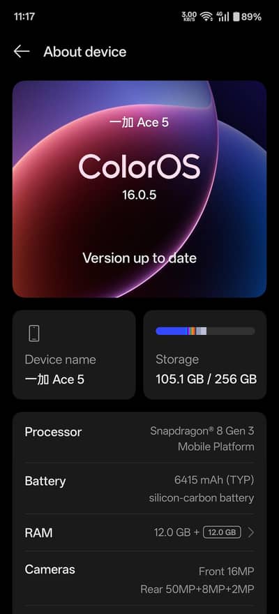 One Plus Ace 5