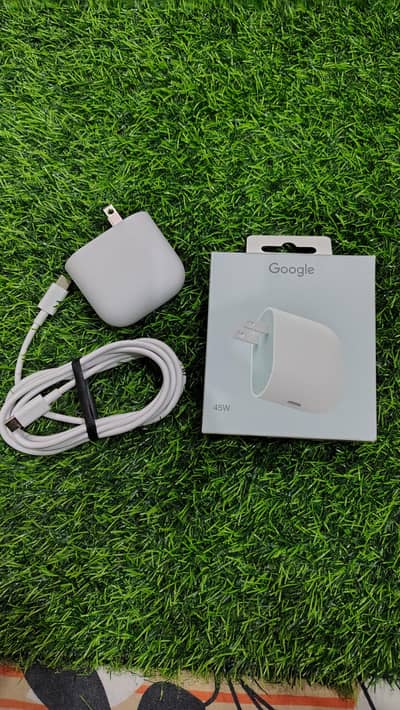 Google pixel 45w charger with cable 100% original box pulled stock