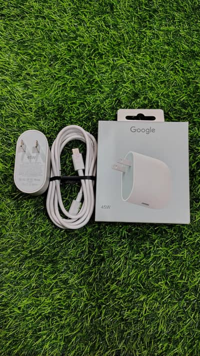 Google pixel 45w charger with cable 100% original box pulled stock