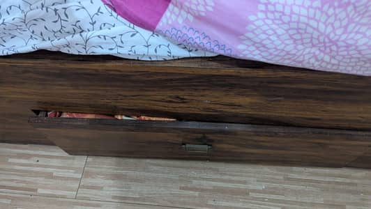 Queen size bed with storage for sale