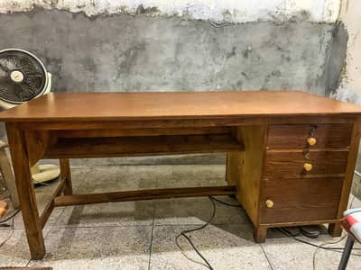 Brown Wooden Study & Office Table [6ft x 32 inches]