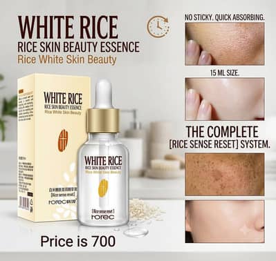 White Rice Serum For Whitening Anti Ageing