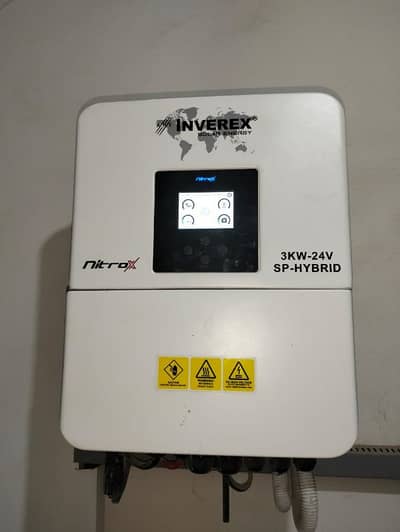 Inverex Nitrox 3kw Inverter with Inverex 2.56KWh-24v Lithium Battery