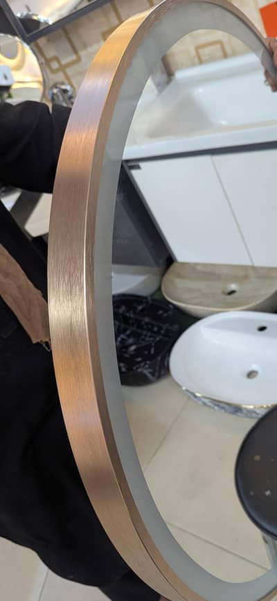 Metal Strip LED mirror