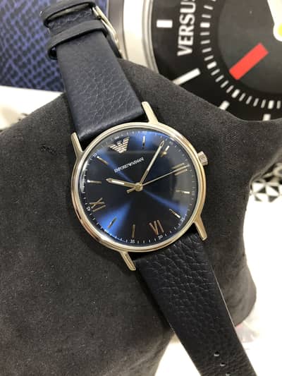 ARMANI-OCEAN BLUE DIAL-ORIGINAL NEW WATCH-SEIKO CITIZEN CASIO OMAX