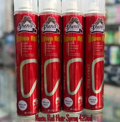 Nowa Red Hair Spray 420ml Black, Red & Golden – Rs. 340