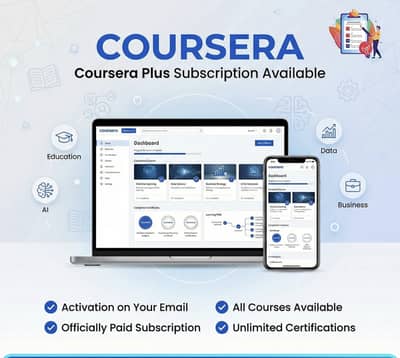 1 year plan for Coursera 3500pkr