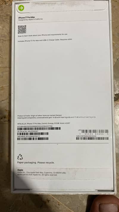Apple iPhone 17 Pro Max