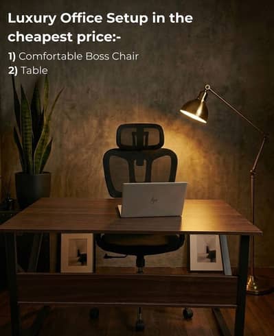 Study chair and table
