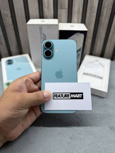Apple iPhone 16 256GB PTA Approved Under Apple Warranty Teal Colour