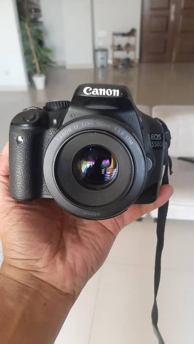 Canon EOS 550D DSLR + 50mm Lens + Tripod – Excellent Condition